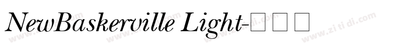 NewBaskerville Light字体转换